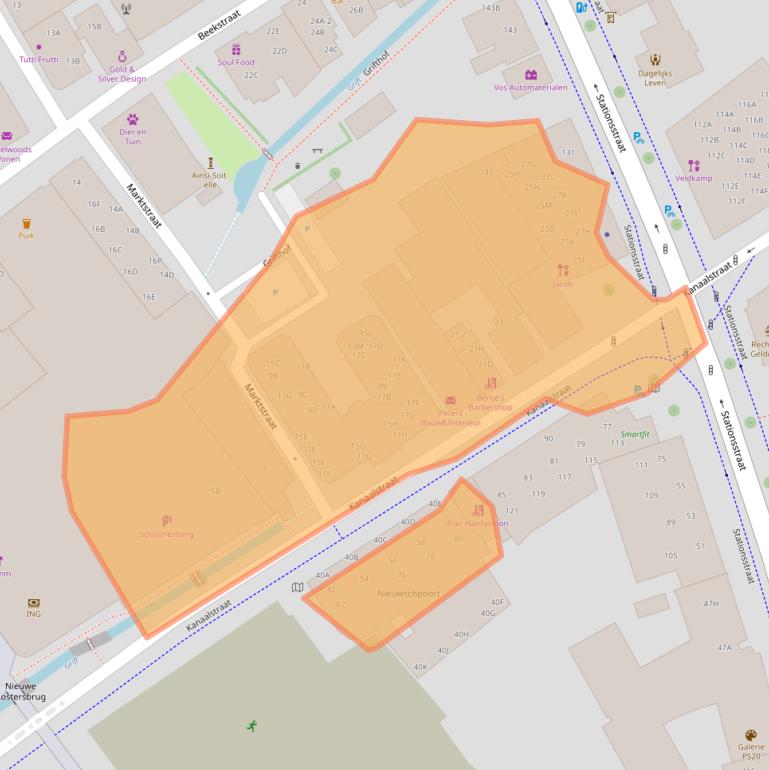 Kaart van postcodegebied 7311ML.