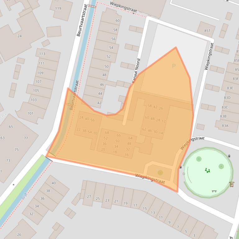 Kaart van postcodegebied 7311MN.