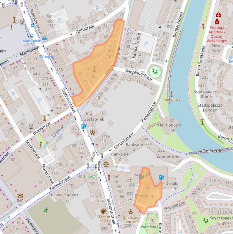 Kaart van postcodegebied 7311MS.