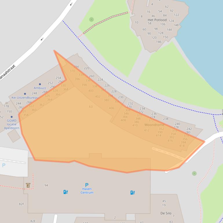 Kaart van postcodegebied 7311MZ.