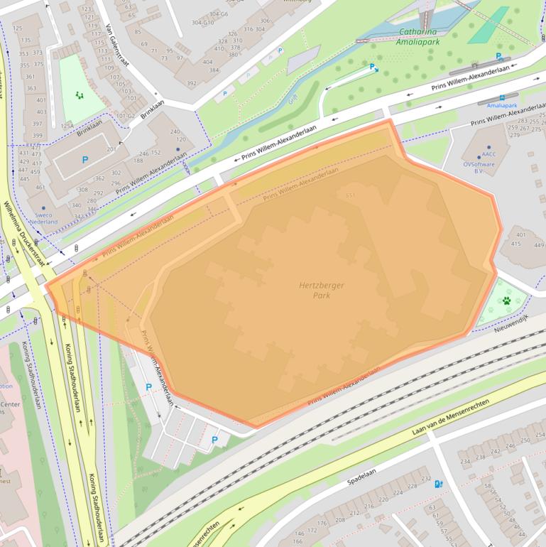 Kaart van postcodegebied 7311NB.