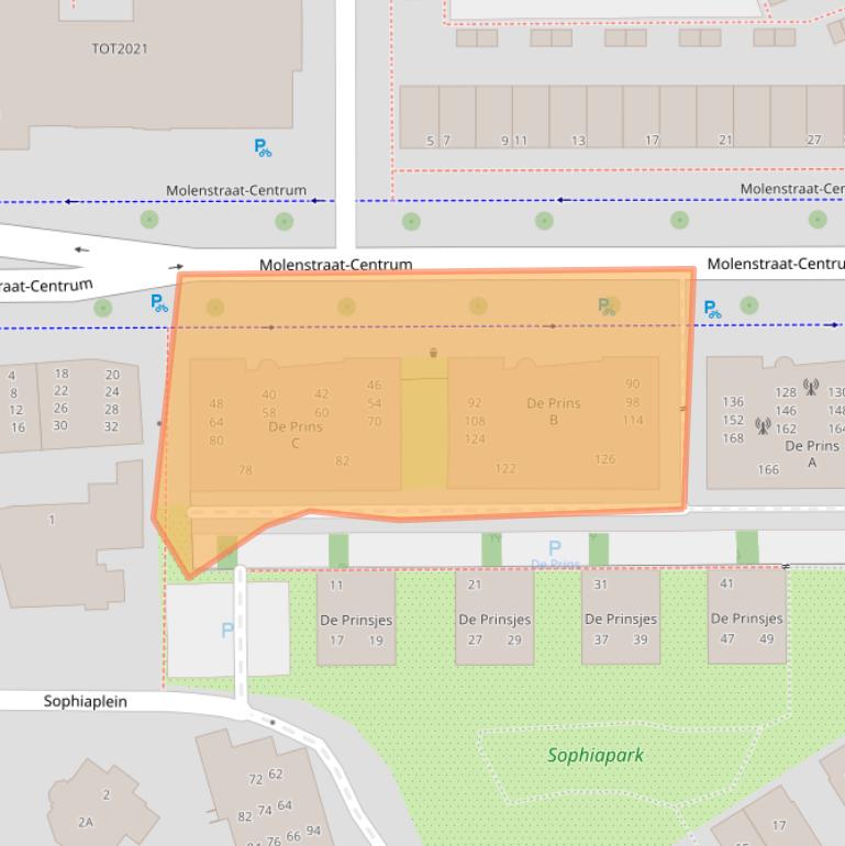 Kaart van postcodegebied 7311ND.