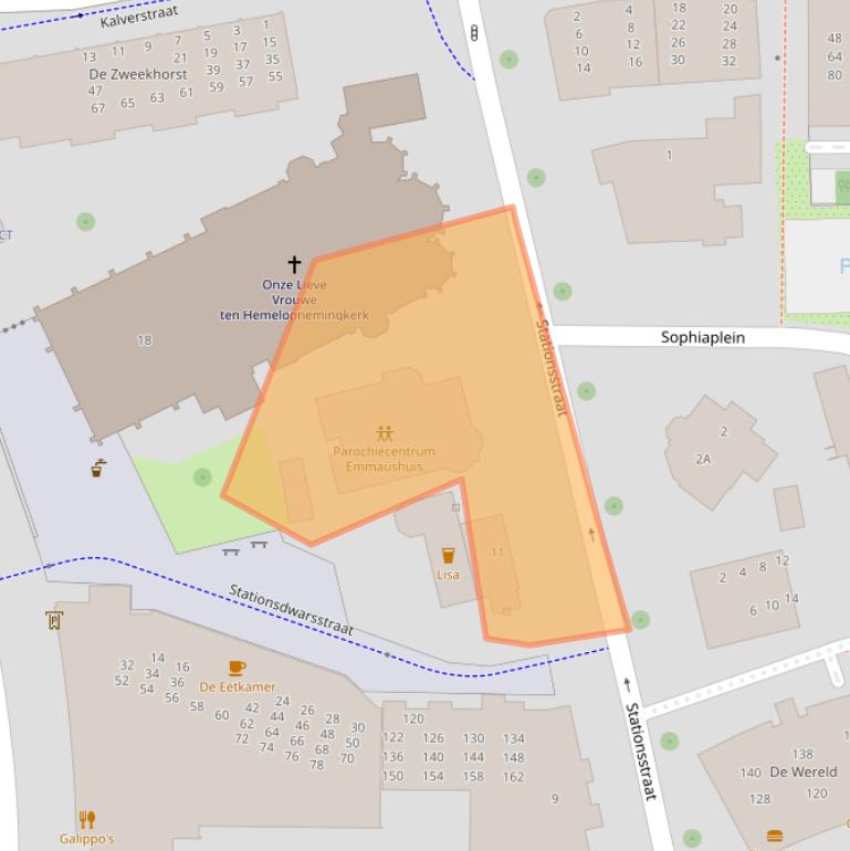 Kaart van postcodegebied 7311NL.
