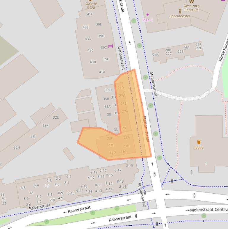 Kaart van postcodegebied 7311NM.