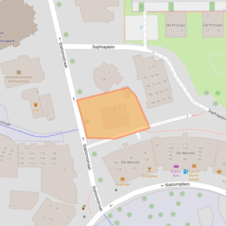 Kaart van postcodegebied 7311NS.