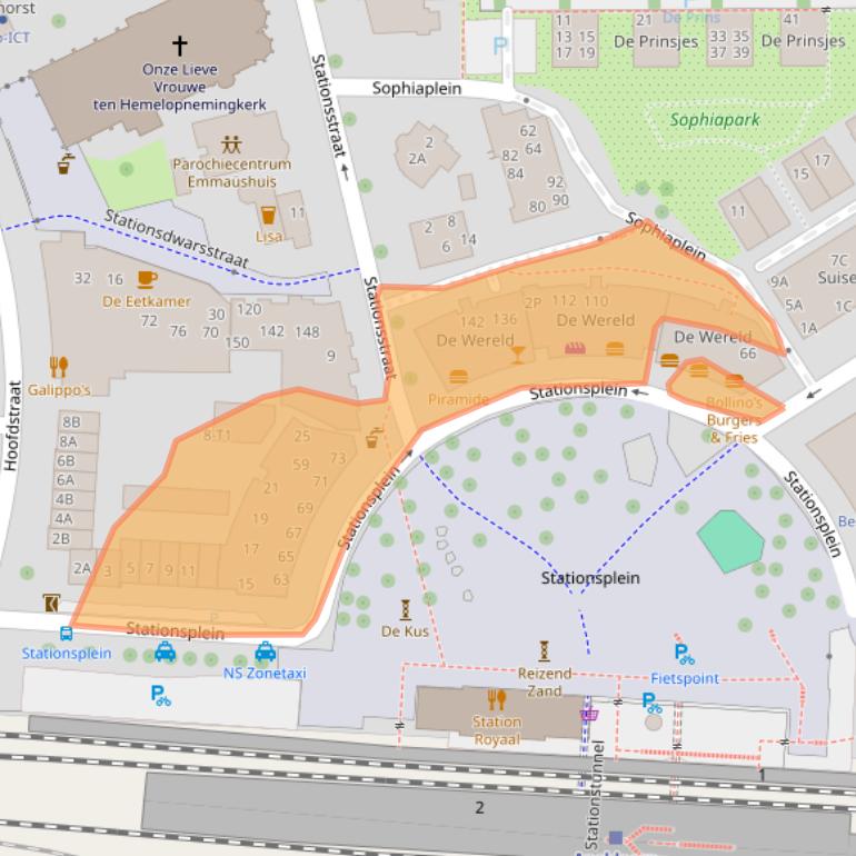 Kaart van postcodegebied 7311NX.