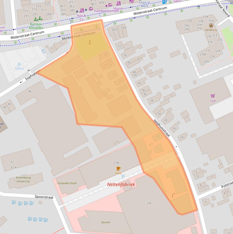 Kaart van postcodegebied 7311PG.