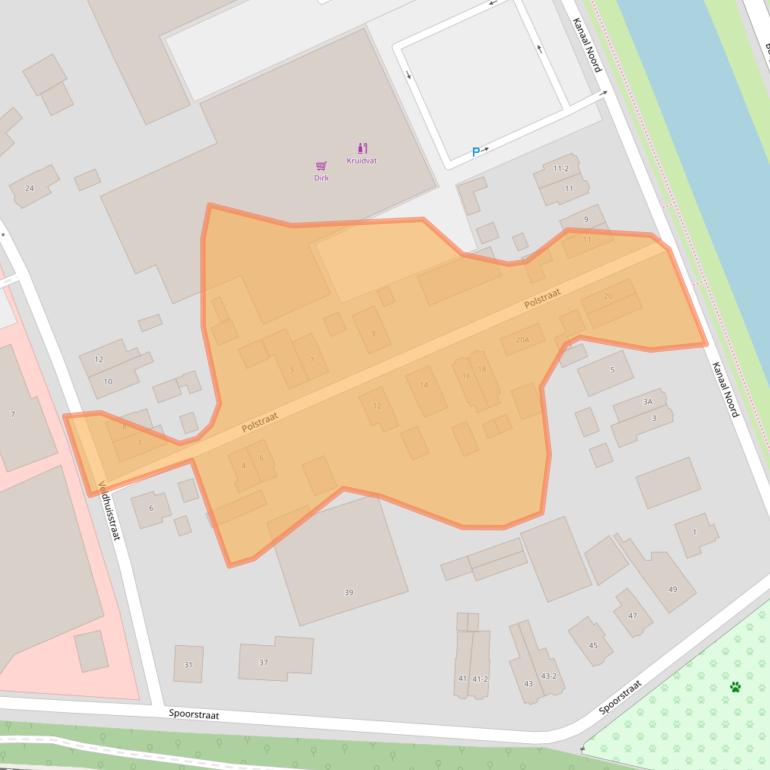 Kaart van postcodegebied 7311PJ.