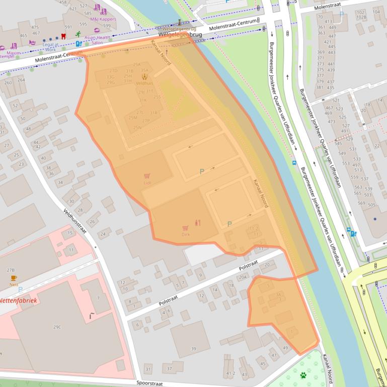 Kaart van postcodegebied 7311PK.