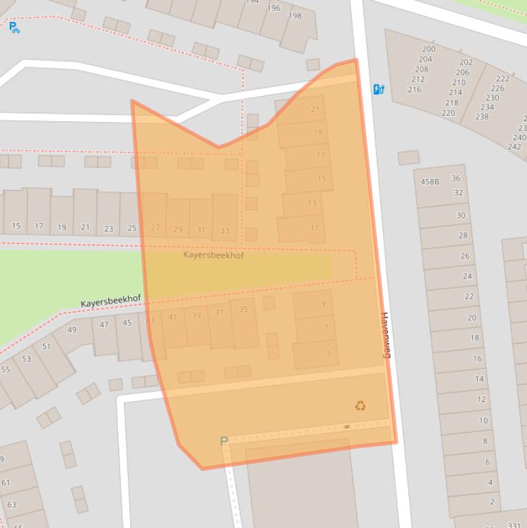 Kaart van postcodegebied 7311PM.