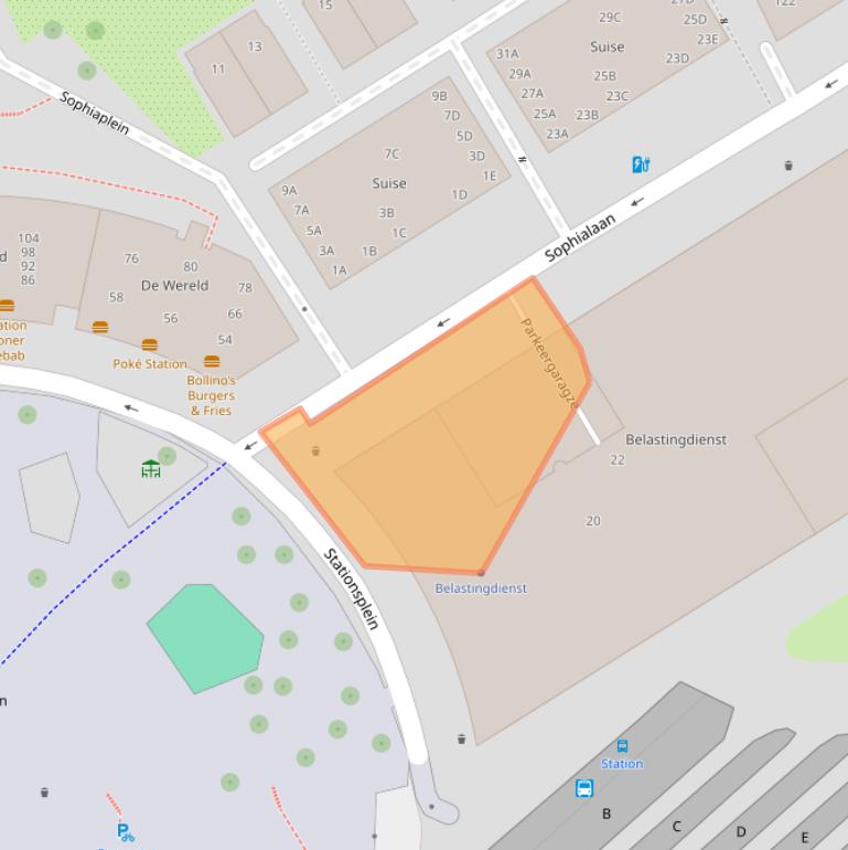 Kaart van postcodegebied 7311PZ.