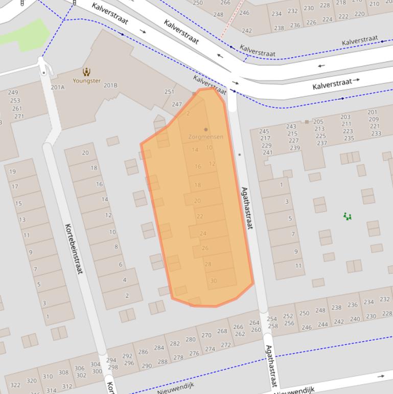 Kaart van postcodegebied 7311RD.