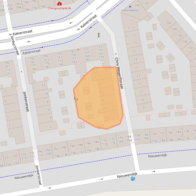 Kaart van postcodegebied 7311RG.