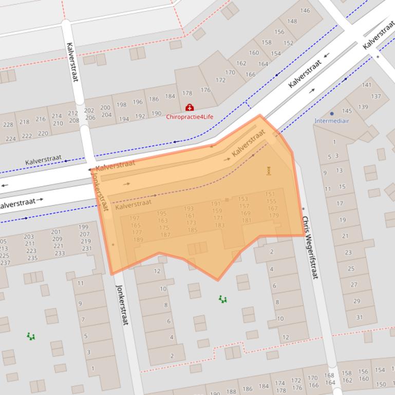 Kaart van postcodegebied 7311SG.