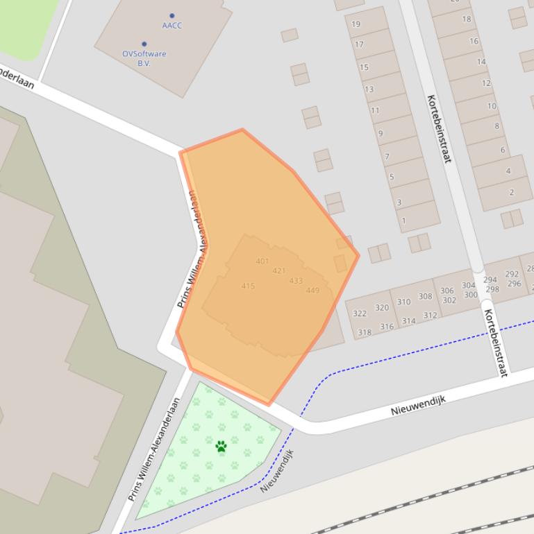 Kaart van postcodegebied 7311SX.