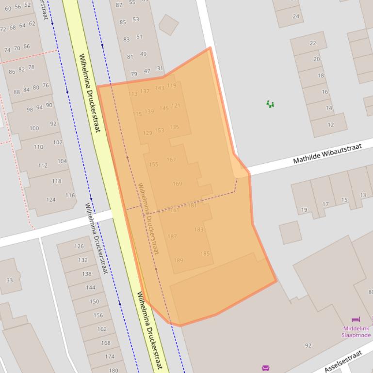 Kaart van postcodegebied 7311TB.