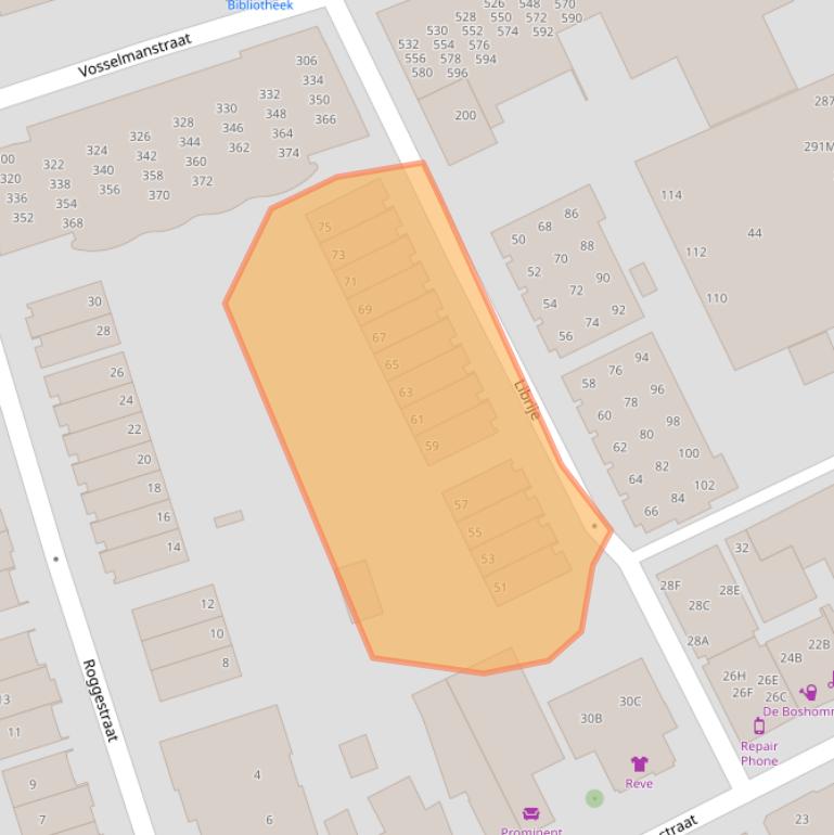 Kaart van postcodegebied 7311VL.