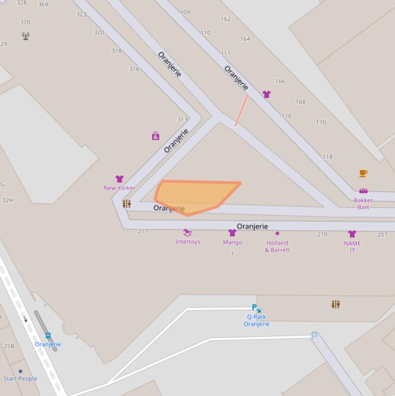 Kaart van postcodegebied 7311WB.