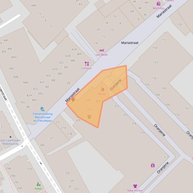 Kaart van postcodegebied 7311WS.