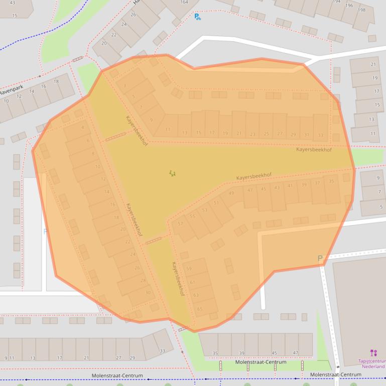 Kaart van postcodegebied 7311XA.