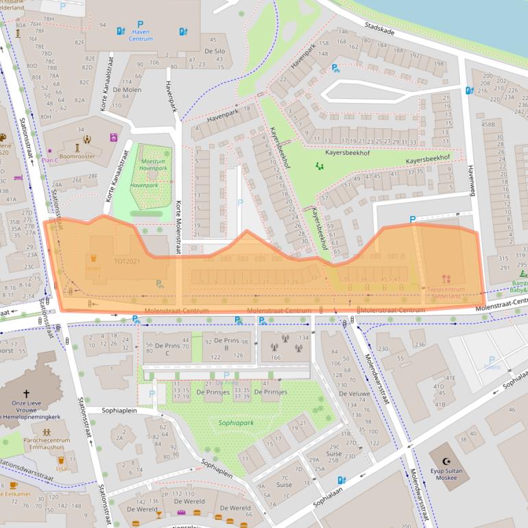 Kaart van postcodegebied 7311XG.