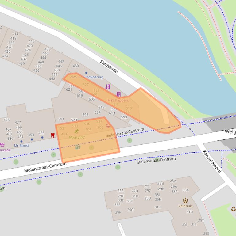 Kaart van postcodegebied 7311XM.