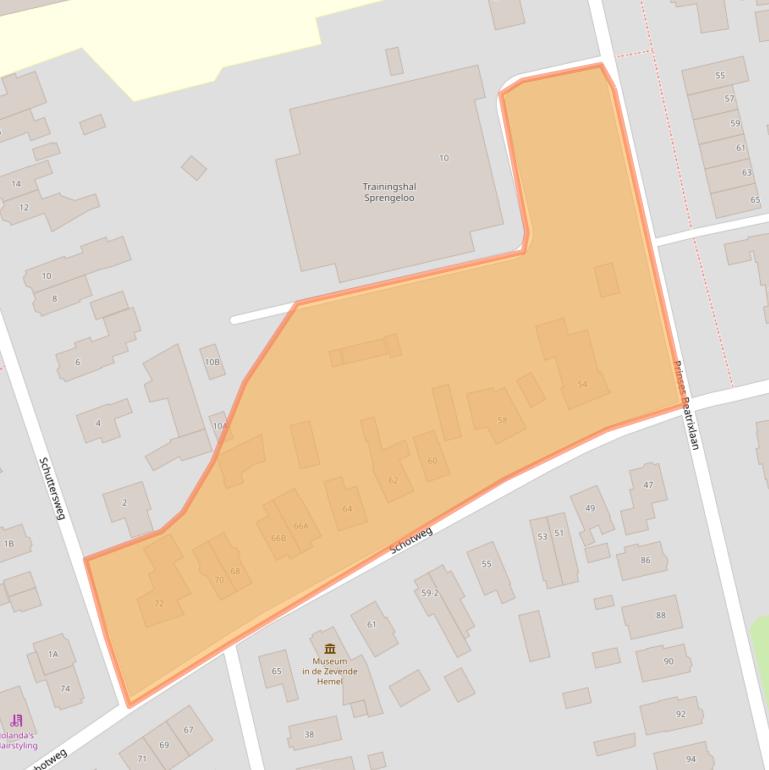 Kaart van postcodegebied 7312AE.