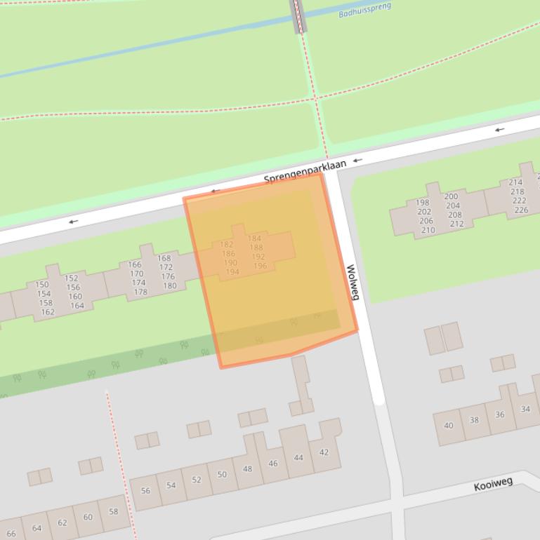 Kaart van postcodegebied 7312BM.