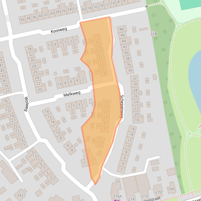 Kaart van postcodegebied 7312BR.