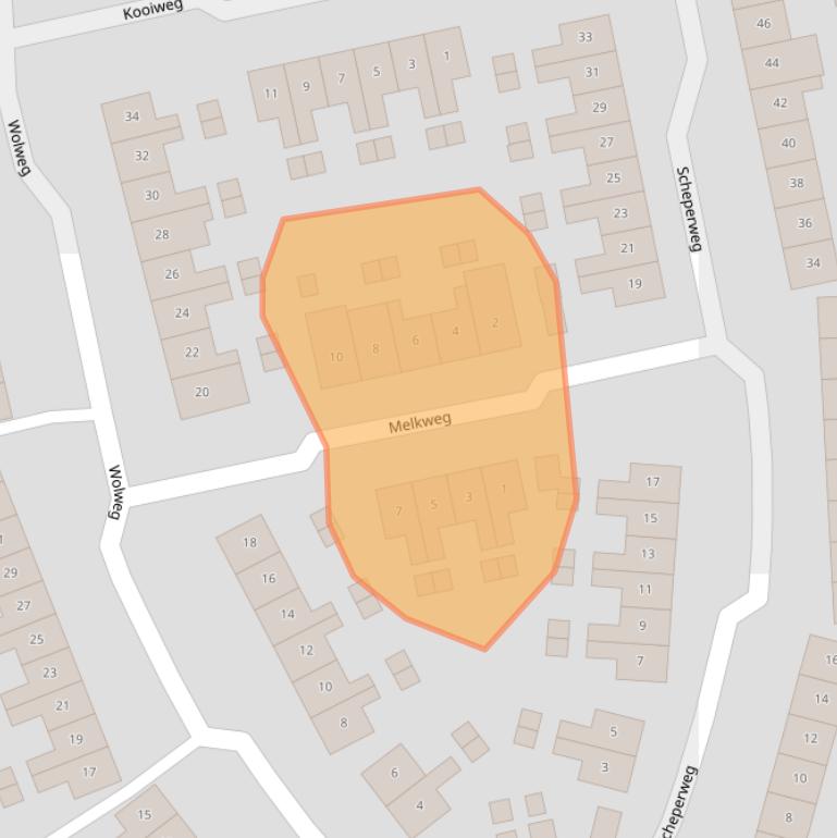 Kaart van postcodegebied 7312BT.