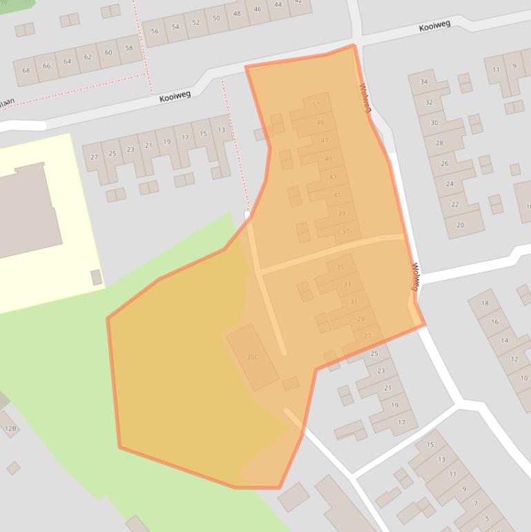 Kaart van postcodegebied 7312BW.