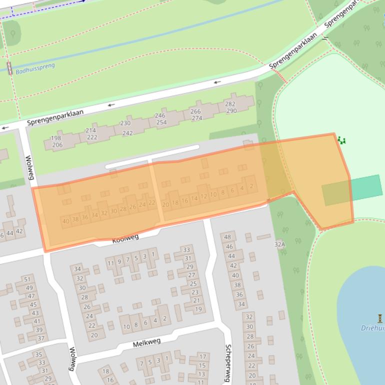 Kaart van postcodegebied 7312CB.