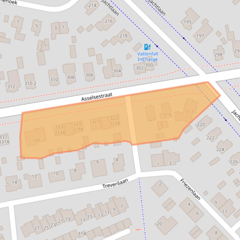 Kaart van postcodegebied 7312CX.