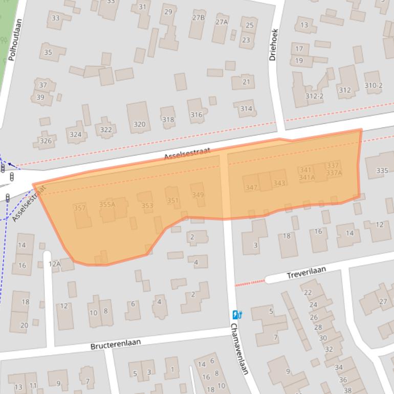 Kaart van postcodegebied 7312CZ.