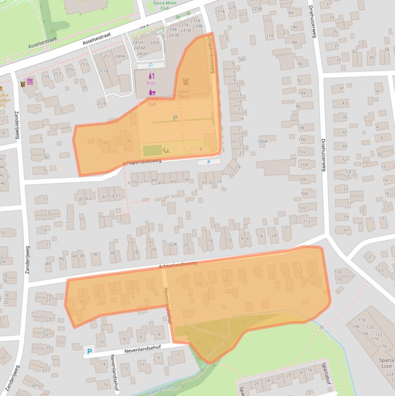 Kaart van postcodegebied 7312EC.