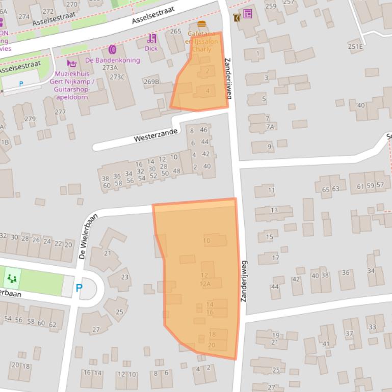 Kaart van postcodegebied 7312EH.