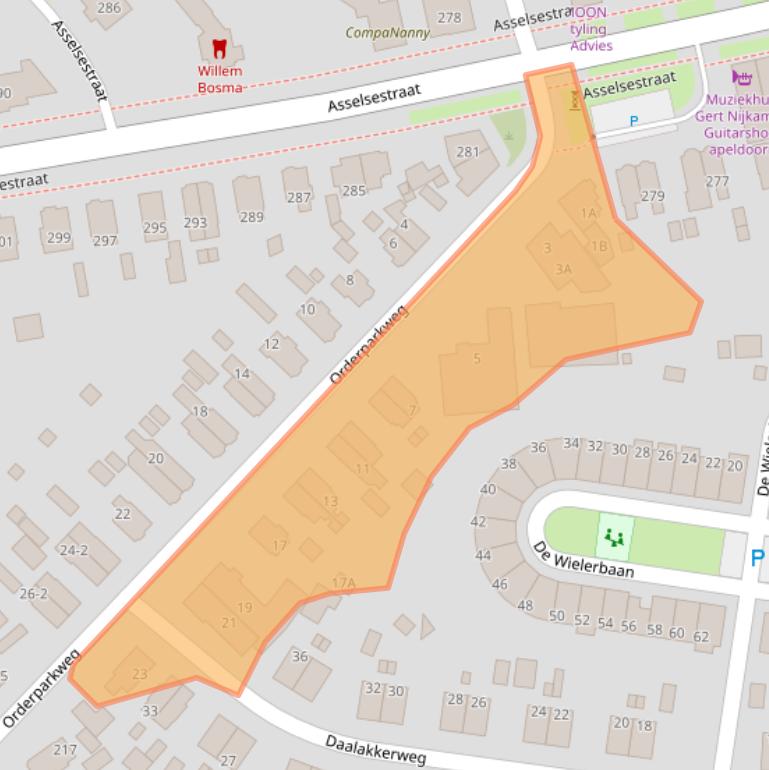 Kaart van postcodegebied 7312EN.