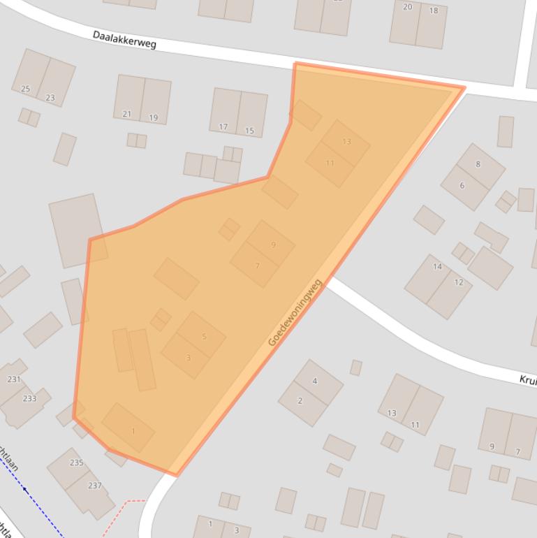 Kaart van postcodegebied 7312ER.