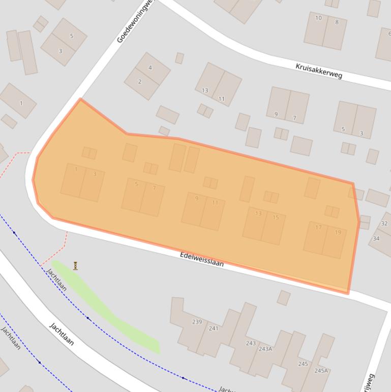 Kaart van postcodegebied 7312EV.