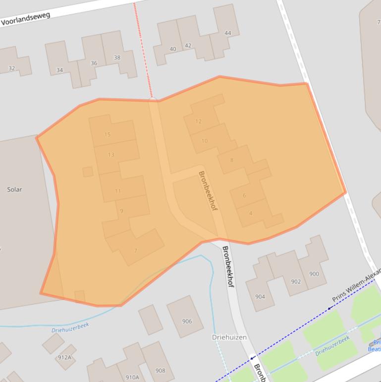 Kaart van postcodegebied 7312EZ.