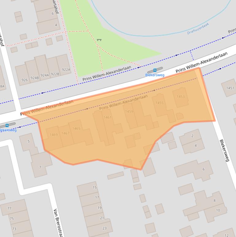 Kaart van postcodegebied 7312GC.