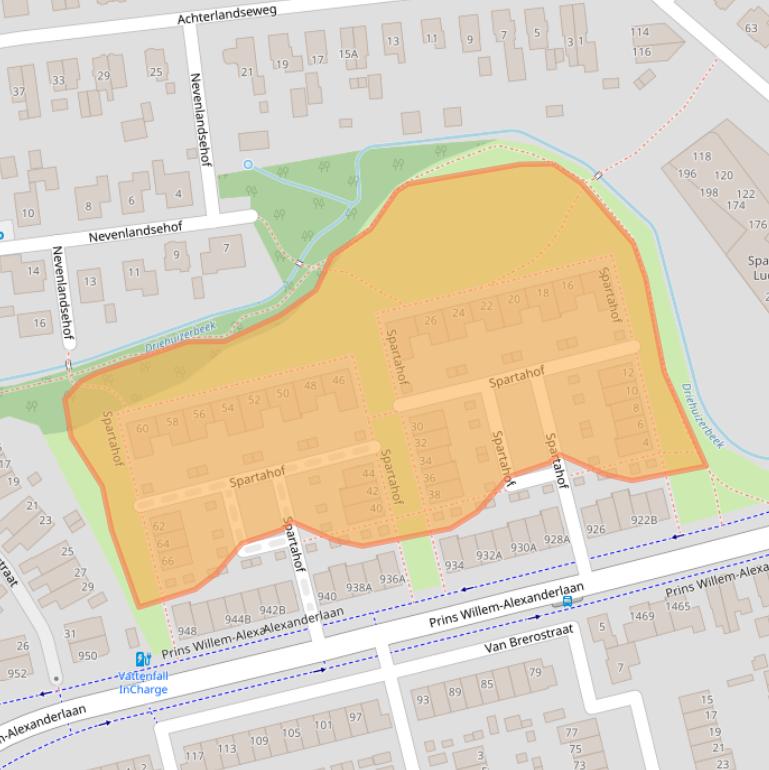Kaart van postcodegebied 7312GZ.