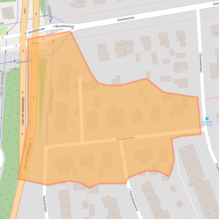 Kaart van postcodegebied 7312HL.