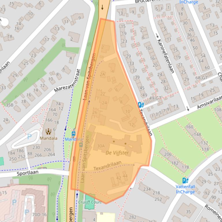 Kaart van postcodegebied 7312HR.