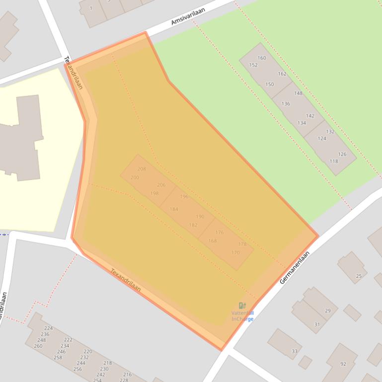 Kaart van postcodegebied 7312JD.