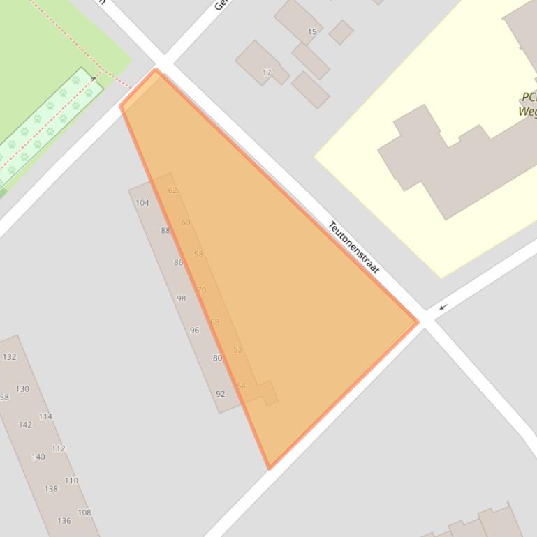 Kaart van postcodegebied 7312JS.