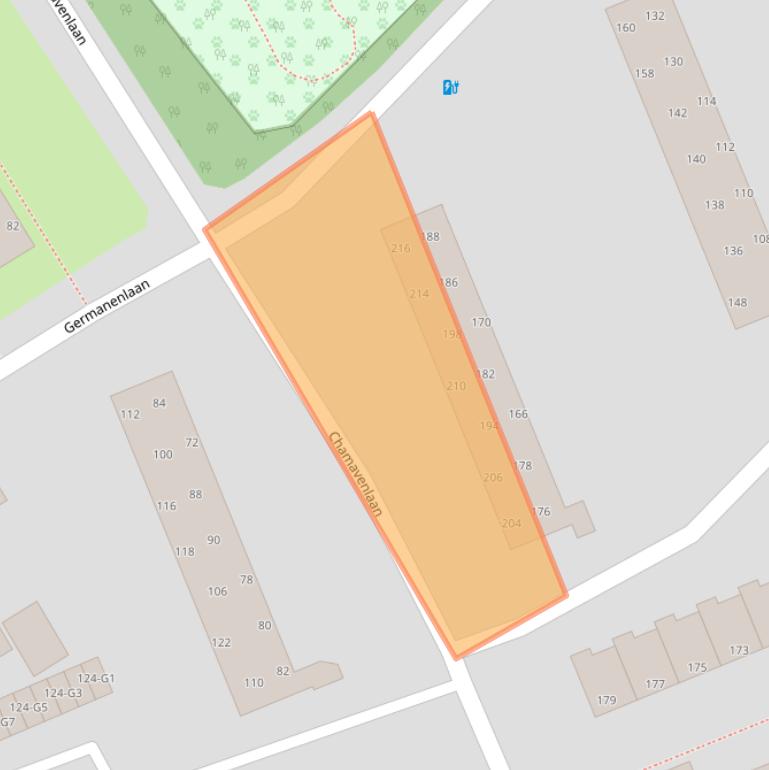 Kaart van postcodegebied 7312JZ.