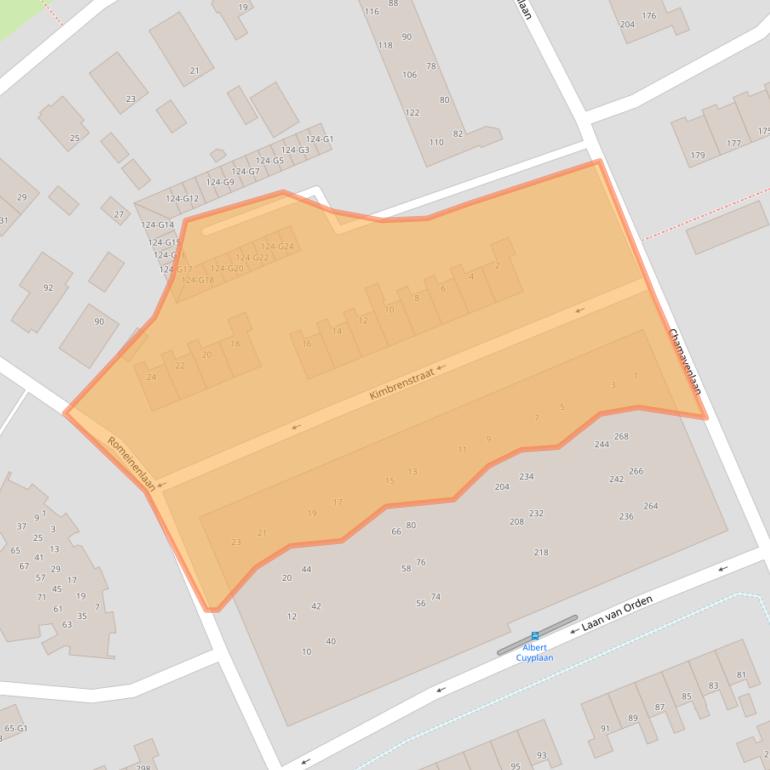 Kaart van postcodegebied 7312KA.