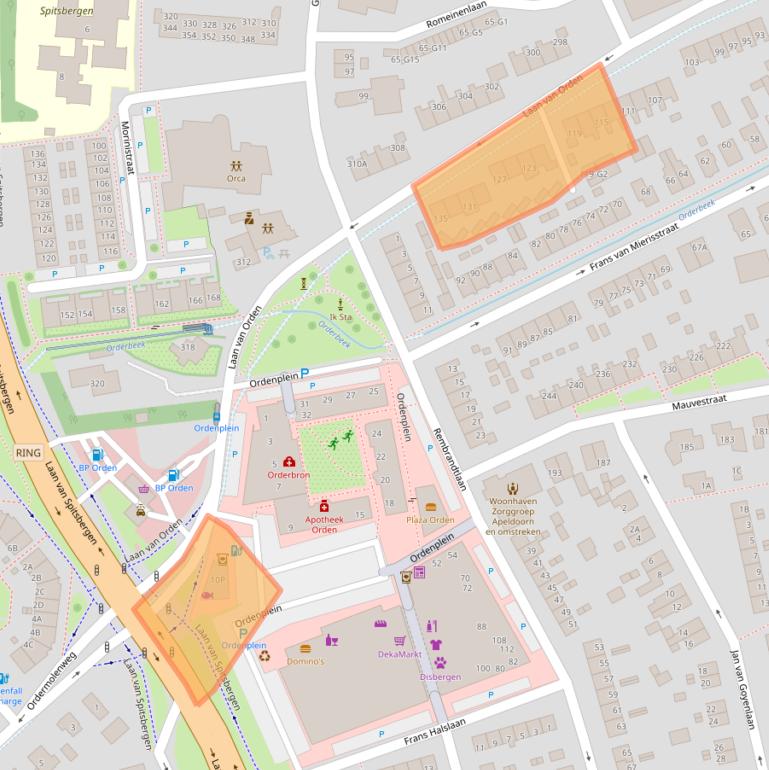 Kaart van postcodegebied 7312KH.