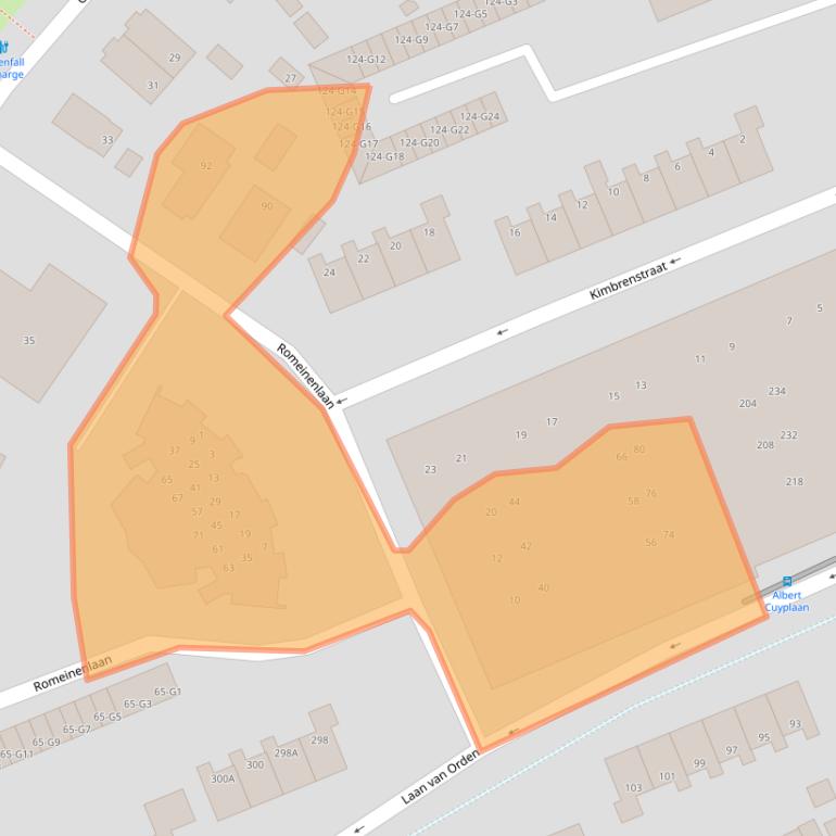 Kaart van postcodegebied 7312KZ.